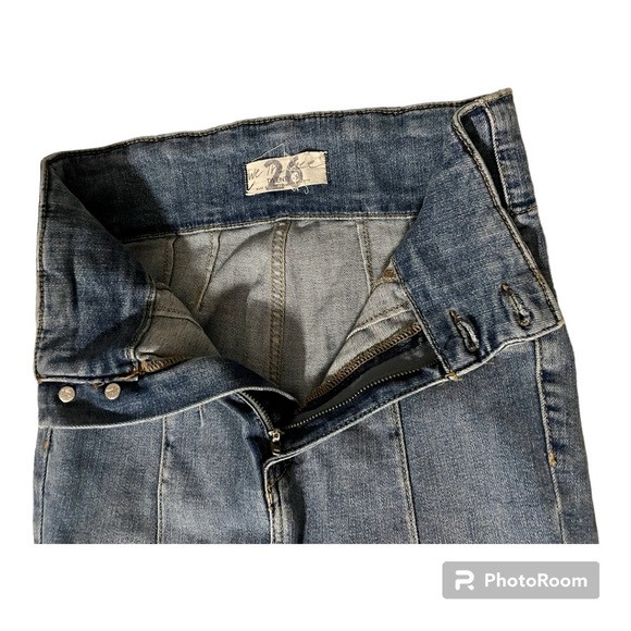 WE THE FREE Jayde Flare Jeans Sunburst Blue High Waist Size 26 - Picture 5 of 10